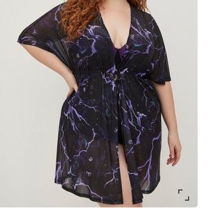 The Little Mermaid Ursula Swim Kimono  1X/2X